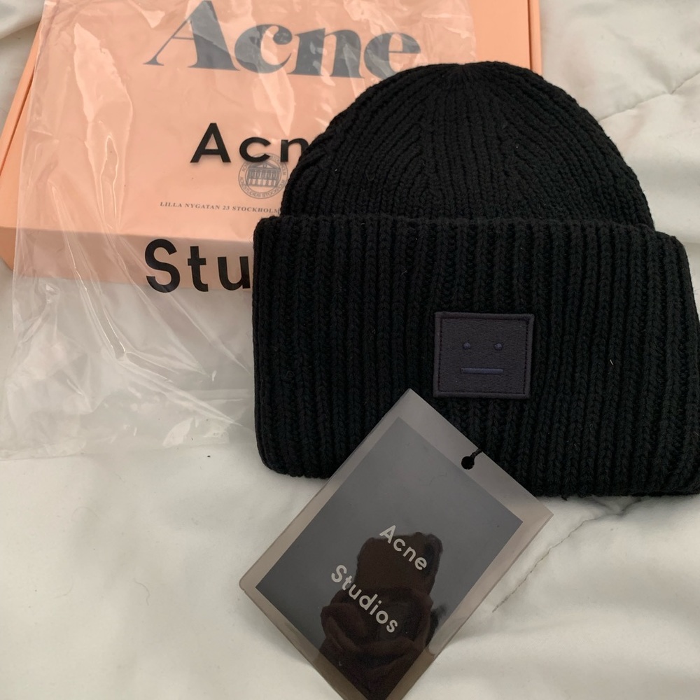 Black Acne Studios Beanie NWT